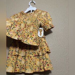 Wonder Nation Yellow Floral Dress